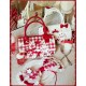 Mademoiselle Pearl Strawberry Handbag(Reservation/3 Colours/Full Payment Without Shipping)